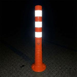 Ensemble de 5 délimiteurs de stationnement flexibles 75 x 8 cm en TPU 100% pour la signalisation de stationnement - Product Image 4