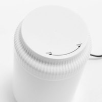 Chauffe-cire numérique mini blanc 200 ml avec affichage LED de la température pour salon et usage domestique
