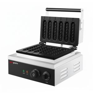 Gaufrier commercial / Gaufrier à bâtonnets - Double - Manuel - 1,55 kW - Forme : Gaufre sur bâtonnet - pour 6 pièces - Product Image 5