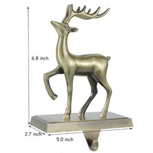 New Attractive Metal Stocking Holder Creative Gold Stocking Hanger for Festive <b>Christmas</b> Stockings for Hot Sale - Product Image 2