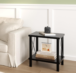 Table basse moderne avec étagère en bois massif de pin pour la maison et l'hôtel, meubles de salon - Product Image 5