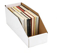YZ Custom Open-Top Karton Wellpappe Vitrinen Robuste Papier Schwamm Liner Stapel Bücher Teile Behälter Behälter Boden Display