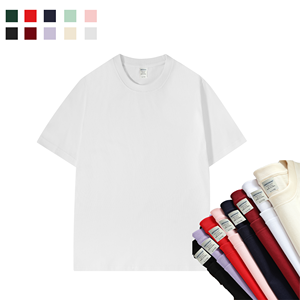 Gran oferta de fábrica, recién llegado, camiseta en blanco de manga corta de algodón 100% para hombre, ropa de calle a la moda, Camiseta lisa de gran tamaño para hombre - Product Image 2