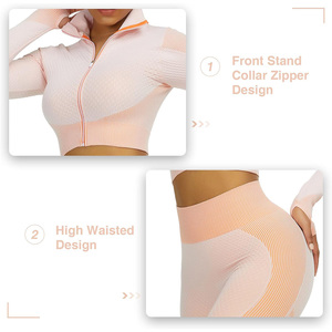Survêtement de gymnastique léger pour femmes, coupe-vent et respirant à séchage rapide, impression de logo personnalisée pour les entraînements Yoga Casual Wear - Product Image 3
