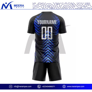 Ensemble maillot et short de football pour hommes de qualité supérieure, uniforme de football léger et évacuant l'humidité pour les clubs, impression de logo personnalisé - Product Image 3