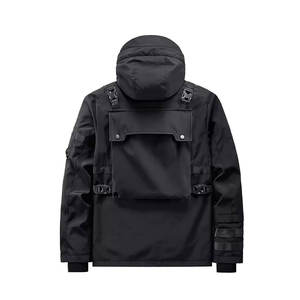 Vestes d'hiver à fermeture éclair avec logo personnalisé, plusieurs poches, veste technique coupe-vent, résistance au froid, protection imperméable - Product Image 6