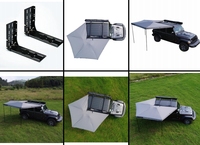 270 °   Auvent latéral extensible pour voiture, grande taille, abri solaire pour camping, pour voiture, SUV, camionnette