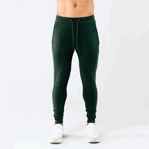 Pantalon de survêtement décontracté de couleur unie pour hommes personnalisé en gros basique éponge française avec cordon de serrage en coton - Product Image 2