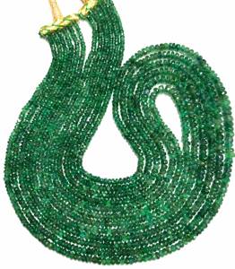 Natural Zambian Emerald <b>Beads</b> Faceted Emerald <b>Beads</b> Luster Emerald Gemstone <b>Beads</b> Wholesale Emerald <b>Beads</b> 1 Strand of 18 Inch - Product Image 2