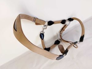 Cabestros en mano de cuero blanco con hebillas de latón P & P gratis Rienda y cadena incluidas - Product Image 6