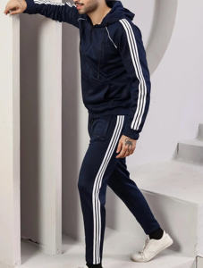 Venta al por mayor de alta calidad personalizado hombres invierno chándal Streetwear Sudadera con capucha pantalones con estampado de diamantes de imitación nuevos diseños trajes conjuntos - Product Image 2