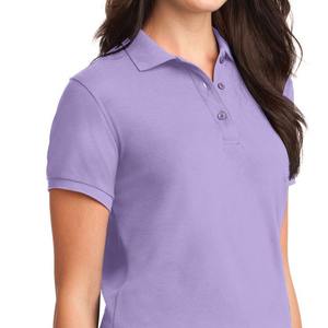 เสื้อโปโลผ้าเจอร์ซี่สำหรับผู้หญิงที่มีรูปแบบการพิมพ์ลายพื้นบริการรับออกแบบโลโก้แบรนด์ของคุณเองตาม2025 - Product Image 2