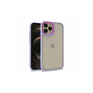 เคสซิลิโคนพรีเมี่ยมสีม่วงอ่อนมีสไตล์สำหรับ iPhone 12 Pro Max เคสโทรศัพท์ซิลิโคนเหลวมีสไตล์ INS - Product Image 1