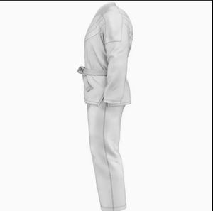 ชุดจียูยิตสูชุดฝึกศิลปะการต่อสู้ทำสีล้วนระบายอากาศได้ดี SI-JJG-09มืออาชีพ - Product Image 6