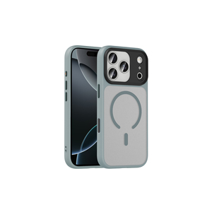 Coque de chargement sans fil en silicone de luxe UnDePlus, finition mate, compatible MagSafe pour Apple iPhone 17 Pro Plus, avec anneau de maintien - Product Image 1