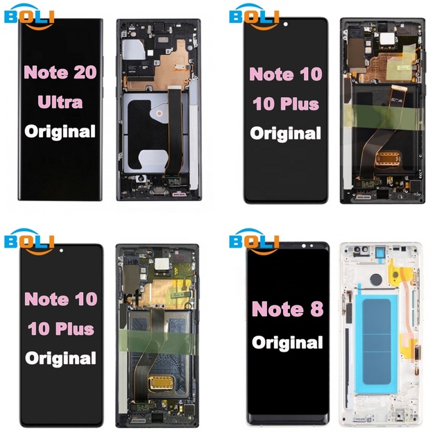 High Quality Original AMOLED Mobile Phone LCD for Samsung Galaxy Note 10 Plus LCD Screen for Samsung Note 8 20 Ultra Lcd Display