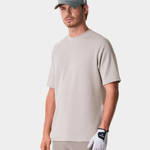 OEM personalizado propio logotipo de la marca de manga corta de alta calidad de los hombres de camisetas 100% algodón transpirable liso de peso pesado de talla grande camiseta - Product Image 5