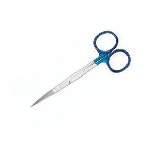 Ciseaux à iris plaqués or 115mm Ciseaux à gencives doublement incurvés Ciseaux à iris droits pour gencives dentaires - Product Image 6