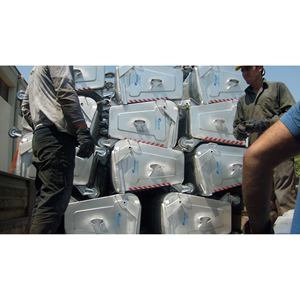 Conteneur à déchets en acier galvanisé à mailles métalliques de 400 litres - Product Image 2