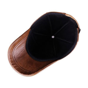 Vente en gros de casquettes en cuir pour hommes de taille personnalisée du meilleur fournisseur 2025 casquettes en cuir pour hommes de poids léger à prix abordable avec service OEM - Product Image 6