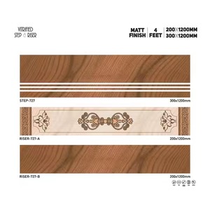 Vistaar, la mejor calidad, acabado mate, GVT, azulejos elevadores escalonados, 300x1200mm, 11mm, suelo antideslizante con aspecto de mármol, Ceramika - Product Image 5