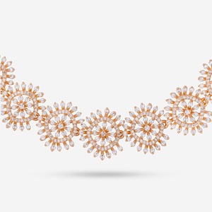 Zircon Necklace 187803 Elegant <b>Wedding</b> <b>Accessory</b> with Dazzling Zircon Stones - Product Image 5