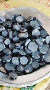 Hecho a mano Real Touch Round Animal Style Black Buffalo Horn Button Blanks para Art Collectibles - Product Image 3