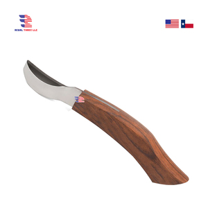 Outils de cheval de maréchal-ferrant pour animaux vétérinaires Soins des sabots en acier inoxydable avec manche en bois - Product Image 1