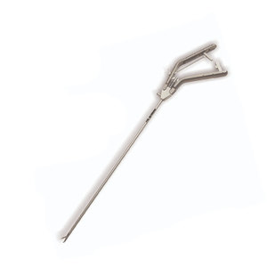 ที่จับเข็มผ่าตัดแบบส่องกล้อง ด้ามจับโค้ง ขนาด 5 มม. ขากรรไกรโค้ง ใช้ด้วยมือ ทำจากสแตนเลส ได้รับการรับรองมาตรฐาน CE - Product Image 6