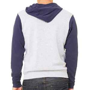 Premium logotipo personalizado hombres Puff impresión 380gsm Zip-Up Hoodie invierno Regular Fit bordado en blanco impresión ecológica transpirable - Product Image 5