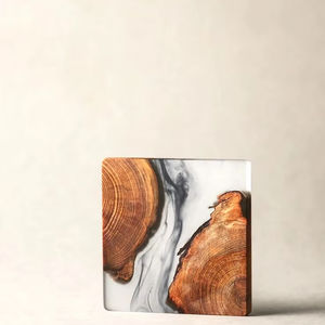 MILLION UNIQUE DESIGN COASTER EN RÉSINE DE BOIS ÉPOXY pour Café Thé Boisson En Bois Personnaliser Carré Rond Tasse À Thé - Product Image 1