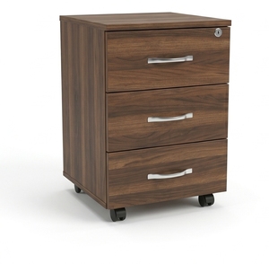 Modern Birch 3-Drawer File <b>Cabinet</b> <b>Lockable</b> Freestanding Office <b>Storage</b> Home Office Commercial Use - Product Image 5