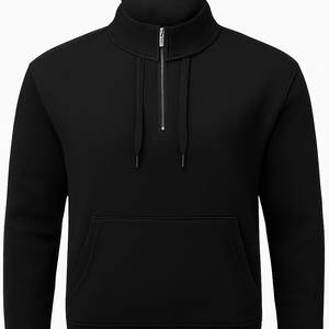 แจ็คเก็ตมีฮู้ดผ้าพัฟขนแกะสำหรับผู้ชายโอเวอร์ไซส์ซิป3D ครึ่งตัวพิมพ์ลายนูนดิจิตอลทรงหลวมแบบปัก - Product Image 3