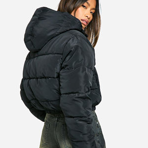 Chaqueta de Plumón Personalizada para Mujer, Chaqueta Acolchada de Invierno, Chaqueta Corta con Cremallera, Chaqueta de Plumón para Mujer, OEM - Product Image 3