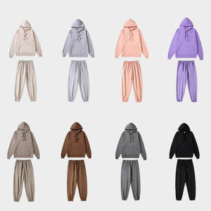 Ensemble de survêtement streetwear 2-en-1 écologique THREAD FEATHERS pour adultes - Hiver, à capuche, avec cordon de serrage, mélange polyester/coton - Product Image 1