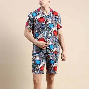 Summer Fitness Jogger Training Mens Shorts and T Shirt Suit Custom Logo 2 Piece Running Shorts Set para hombres - Product Image 1