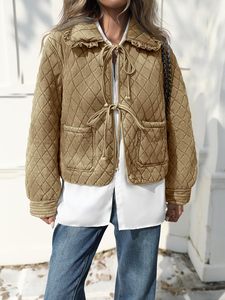 Nuevo diseño OEM Venta caliente personalizada chaqueta de bombardero de Invierno para mujer Abrigo acolchado algodón impreso diseño ecológico impermeable - Product Image 6