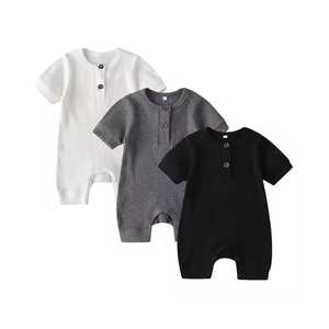 จั๊มสูทแขนยาวชิ้นเดียวสำหรับเด็กวัยหัดเดินจั๊มสูทสีพื้นสำหรับเด็กผู้หญิงฤดูใบไม้ผลิ - Product Image 2