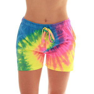 Shorts décontractés pour femmes en coton de qualité supérieure, taille confortable, fermeture élastique à la taille, tissu en coton français, sur demande du client - Product Image 4