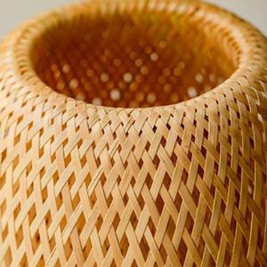 Modern Woven <b>Rattan</b> <b>Table</b> <b>Lamp</b> with Wooden Base Ideal for Bedside and Coffee <b>Tables</b> from Vietnam - Product Image 5