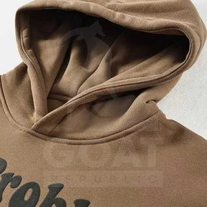 Sweat à capuche unisexe en molleton de coton épais 450 g/m² respirant et doublé pour l'hiver, coupe classique, personnalisable avec logo - Product Image 2