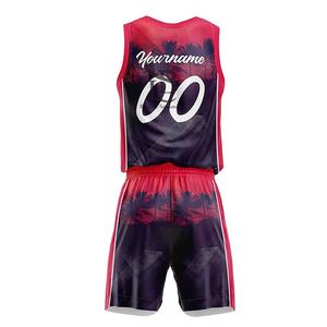 Nouveaux produits phares, ensembles de maillots de basket-ball par sublimation, nouveaux vêtements de sport, ensemble de maillot et short de basket-ball d'entraînement, service OEM - Product Image 3