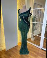 Meilleure Robe Longue Vintage de Soirée et de Bal en Satin Antistatique Toutes Saisons, Élégante avec Fronces, Dentelle, Cristaux, Fleurs, Perles et Motif Numérique