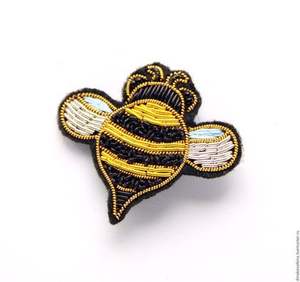 Meilleure Qualité Nouveau Design Bullion Fil Broches Belle Mode Broche Brodée #00743656801 Tissu Bas Prix En Gros - Product Image 5