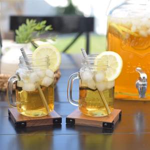 Sous-verres en bois artistiques modernes, accessoires de table haut de gamme - Product Image 5