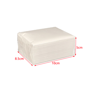 Serviettes en tissu doux blanc 1 pli 2 plis pour bureau, restauration et événements-Paquet de 200g - Product Image 1