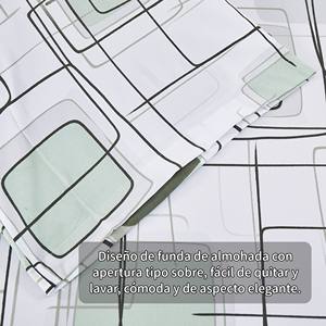 Juego de Funda Nórdica Moderna de 3 Piezas, 100% Algodón Tejido, con Sábana Ajustable y Funda de Almohada, Ropa de Cama de Lujo - Product Image 6