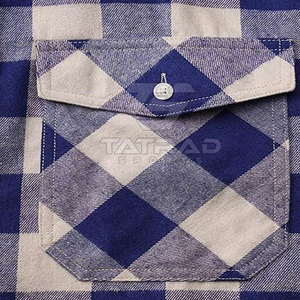 Camisas de Franela Casuales Transpirables 100% Algodón, Ropa Personalizada al por Mayor, Proveedor de Fábrica de Pakistán, Manga Larga para Hombre - Product Image 3