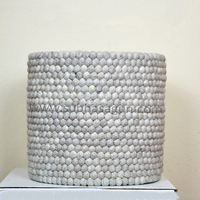 Panier en feutre fait main, taille et couleur personnalisables, pour usage quotidien, haute qualité, écologique, design simple, rangement de haute précision