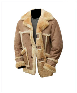 High Quality Men's Lightweight Sherpa Bomber Jacket Comfortable Loose Fit Material Sweatshirt Fur Button Shirt Outdoor Work - Product Image 1